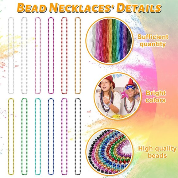 Durable 120PCS Mardi Gras Beads - 33\